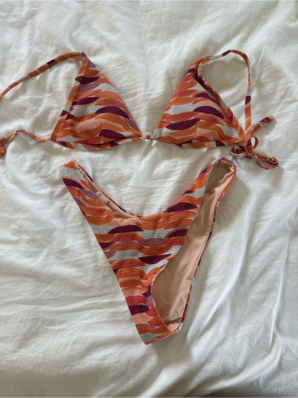 l*space “The Wedge” Print Triangle Bikini Set